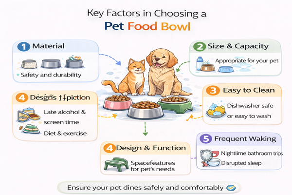반려동물 사료 그릇 선택 시 확인해야 할 기준 구조 설명 이미지